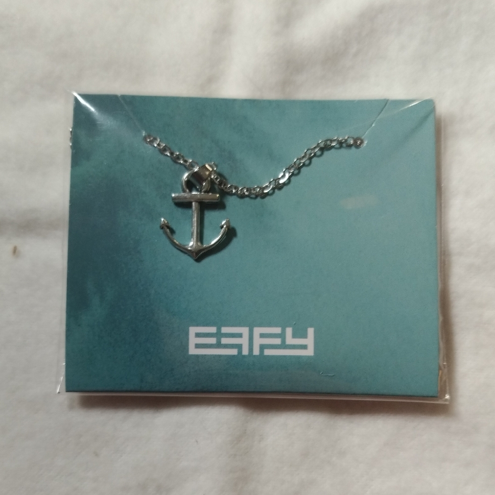EFFY Silver Anchor Necklace